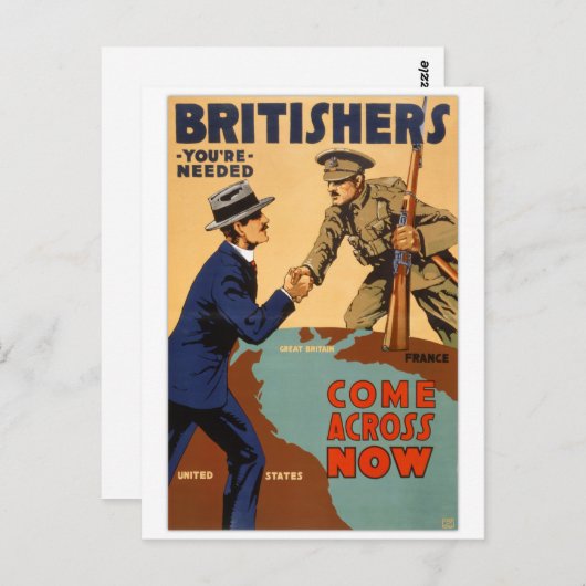 あなたはブライザーはヴィンテージポスターを必要とした ポストカード (正面/裏面)