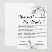 あなたはブライドピンクのウェディングゲームを知ってるの 招待状 (正面/裏面)