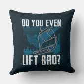 あなたはブルスキーノベルティGagも持ち上げる クッション (裏面)