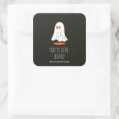 あなたはブーイング名前をカスタムするファミリーのハロウィーンを持っている スクエアシール (バッグ)