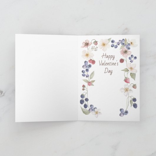 あなたはベリースイートワイルドベリーバスケットバレンタイン シーズンカード (内部)