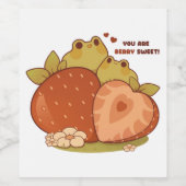 あなたはベリー甘いイチゴ ワインラベル (シングルラベル)