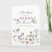 あなたはベリー甘い水の色のベリーバレンタイン シーズンカード (正面)
