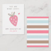 あなたはベリー スウィート キッズ クラスルーム バレンタインズ デー ノートカード (正面/裏面)