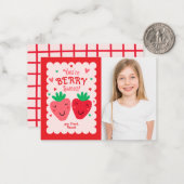 あなたはベリー スウィート キッズ クラスルーム バレンタイン フォト ノートカード (正面/裏面インサイチュ)