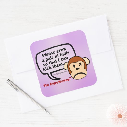 あなたはボールを成長させる必要がある スクエアシール (封筒)