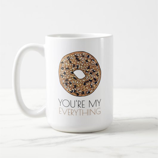 あなたはマイオールバゲルブレックファーストフードラブ コーヒーマグカップ (左)