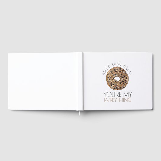 あなたはマイオールベーグルグルメ結婚式の引き出物 ゲストブック (全面)