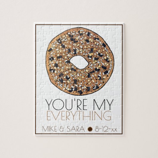 あなたはマイオールベーグルグルメ結婚式の引き出物 ジグソーパズル (縦)