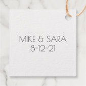 あなたはマイオールベーグルグルメ結婚式の引き出物 フェイバータグ (裏面)