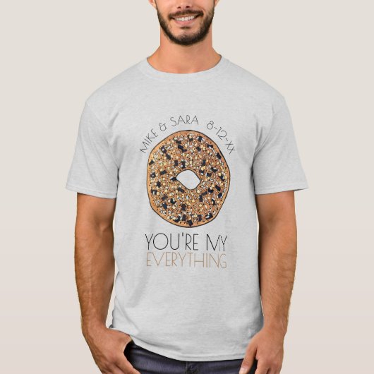 あなたはマイオールベーグルグルメ結婚式の引き出物 Tシャツ (正面)