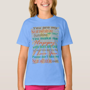 あなたはマイサンシャインオレンジ/ティール(緑がかった色) Tシャツ