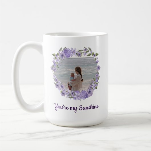 あなたはマイサンシャイン – カスタム2 Photo Collage コーヒーマグカップ (左)
