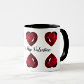 あなたはマイバレンタインハートコーヒーマグ マグカップ (正面右)