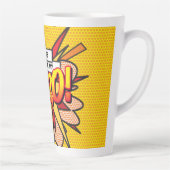 あなたはマイヒーローおもしろいレトロ漫画ブックアーポップ・アートのト カフェラテマグ (右)