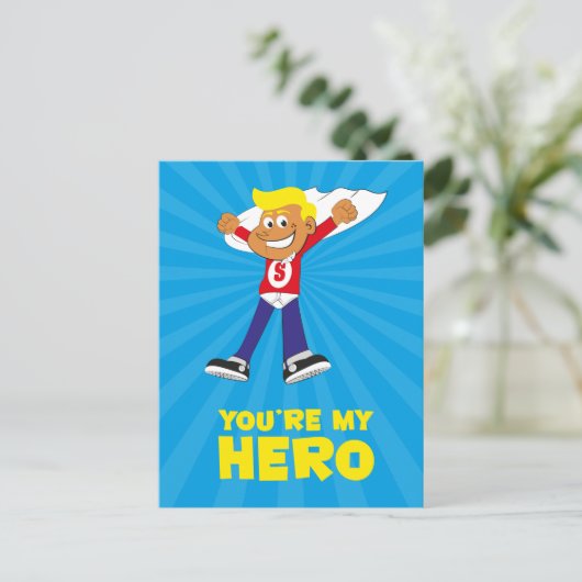 あなたはマイヒーローのカード ポストカード (スタンド正面)