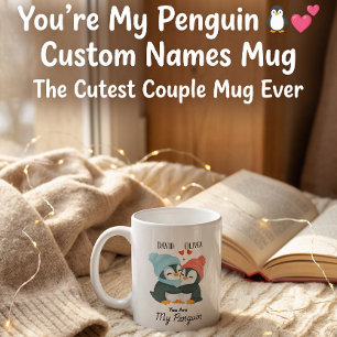 あなたはマイペンギン – 名前をカスタムするカップル コーヒーマグカップ