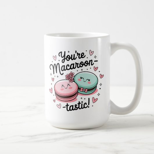 あなたはマカロン味 – バレンタインデーかわいい恋 コーヒーマグカップ (右)