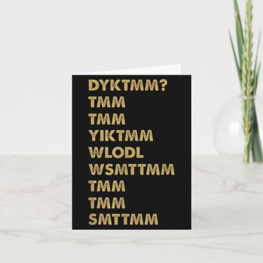 あなたはマフィンマンを知っていますか_ Dyktmm_ 面白い懐かしい カード (正面)