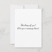 あなたはミにとって唯一のバン！ サンキューカード (裏面)