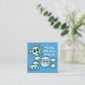 あなたはミエリンにひとつ - 神経科学 スクエア名刺 (スタンド正面)