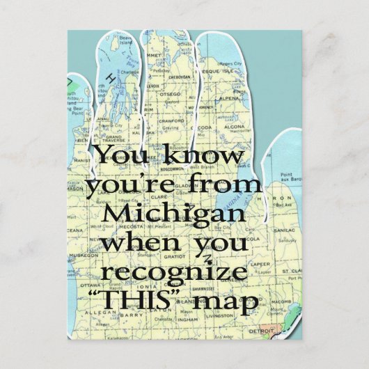 あなたはミシガンから来た ポストカード (正面)