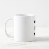 「あなたはミュート中」おもしろい引用文マグ コーヒーマグカップ (左)