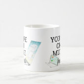 あなたはミュート水色の電話コンピュータ コーヒーマグカップ (中央)