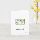 「あなたはミュート空白の」グリーティングカード カード (黄色い花)