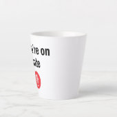 あなたはミュート カフェラテマグ (正面)