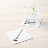 あなたはミュート。コースター. スクエアペーパーコースター (インサイチュ)