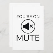 あなたはミュート サンキューカード (正面/裏面)