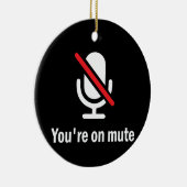 あなたはミュート セラミックオーナメント (右)