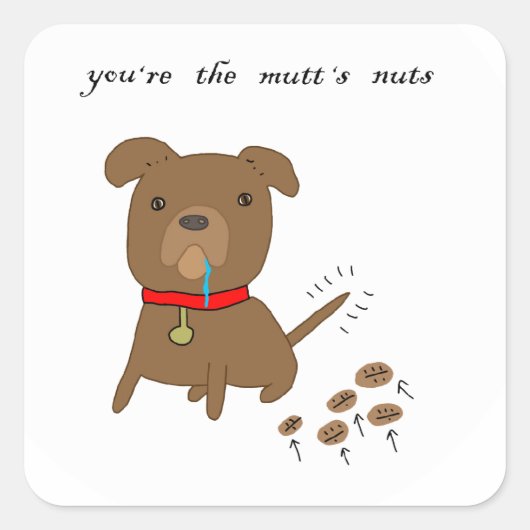 あなたはムットの木の実 スクエアシール (正面)