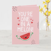 あなたはメロンにおもしろいバレンタインカード カード (黄色い花)