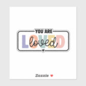 あなたはメンタルヘルスに愛される引用文 シール (シート)