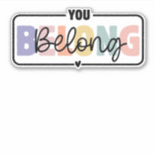 あなたはメンタルヘルス引用文 シール (正面)