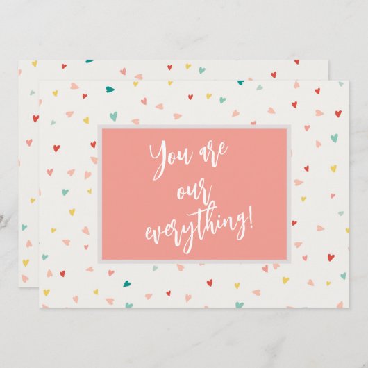 あなたはモダンすべての写真バレンタインデー シーズンカード (正面/裏面)