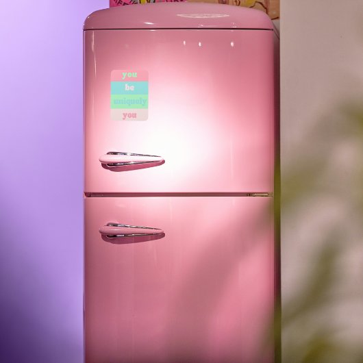 あなたはユニークな自分の感動的引用文 マグネット