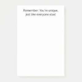 あなたはユニークみんなと同じおもしろい,カスタム ポストイット