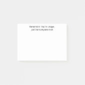 あなたはユニークみんなと同じおもしろい,カスタム ポストイット (正面)