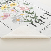 あなたはユニークフローラスローガンだ シェルパブランケット (3/4)