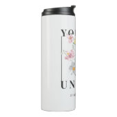 あなたはユニークフローラスローガンだ タンブラー (回転左)