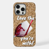 あなたはユーモアのあるワインを愛する iPhoneケース (裏面)