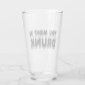 あなたはユーモアを飲飲んおもしろいでいるかもしれない タンブラーグラス (裏面)