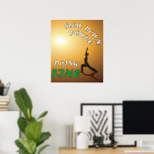 あなたはヨガを行う素晴らしのやる気を起こさせる遅さ ポスター (ホームオフィス)