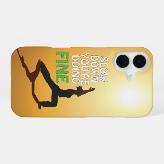 あなたはヨガを行う素晴らしのやる気を起こさせる遅さ iPhone 16ケース (裏面横)