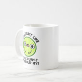 あなたはライムパンが好きではない私は酸っぱいフルーツパン コーヒーマグカップ (正面左)