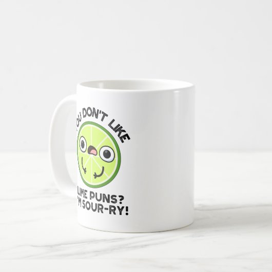 あなたはライムパンが好きではない私は酸っぱいフルーツパン コーヒーマグカップ (正面左)