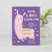 あなたはラマおもしろい教室バレンタインデー 招待状 (スタンド正面)